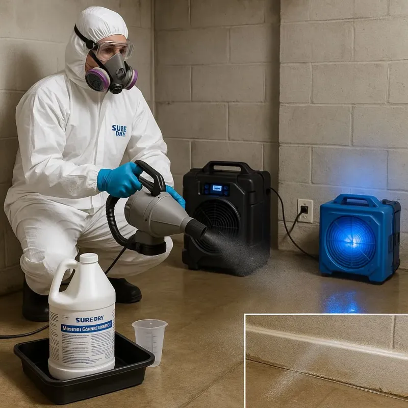Sanitization and Odor Removal process in Andover, MN